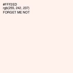 #FFF2ED - Forget Me Not Color Image